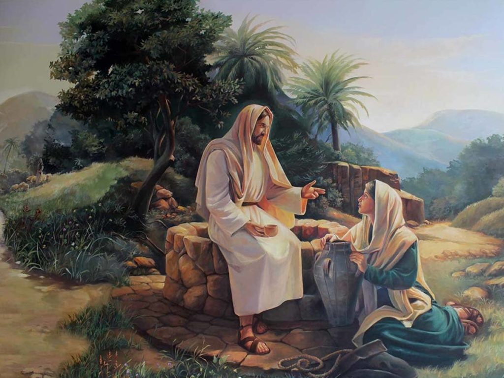 Беседа Христа с самарянкой в пустыне