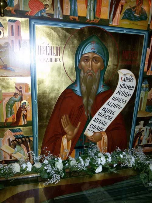 Преподобный Никита Столпник святой икона
